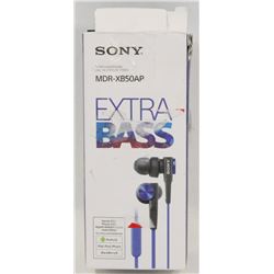 SONY MDR-XB50AP EXTRA BASS EARPHONES