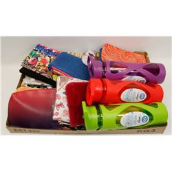 FLAT OF NEW WATER-GYM BOTTLES AND PENCILS BAGS