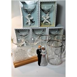 23)  LOT OF BRIDAL PARTY ITEMS