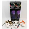 Image 1 : BOX OF 3 MASKS,SOLAR  FIBER OPTIC DISPLAY SPRAY