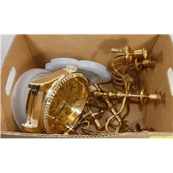 LOT OF THREE WORKING WALL CLOCK AND