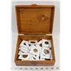 Image 1 : ESTATE WOOD BOX WITH COLLECTIBLE COINS.
