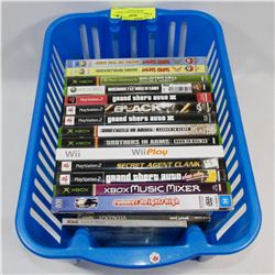 LOT OF ASSORTED VIDEO GAMES INCLUDING PS2, XBOX