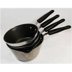 KITCHEN AID HARD BASE NON STICK POTS WITH BALANCED