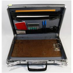 BRIEF CASE FILLED WITH MISC STATIONARY.
