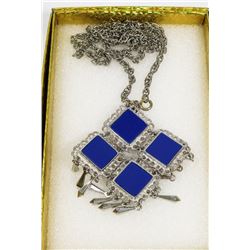 VINTAGE CELEBRITY DUAL WEAR NECKLACE ONE SIDE IS