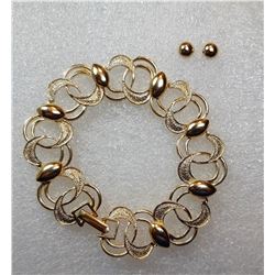 3)  BRUSHED & SHINY GOLD TONE