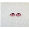 Image 1 : 10) LOT OF 2 MATCHED OVAL PINK ZIRCON