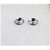 Image 1 : 11) LOT OF 2 MATCHED OVAL SAPPHIRE CLEAR ZIRCON