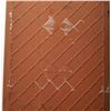 Image 1 : 18)  HAND PAINTED PORCELAIN TILE OF AZTEC