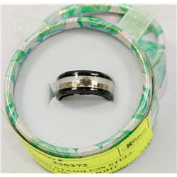 MEN WOMEN STAINLESS STEEL BLACK BAND NIGHT LIGHT