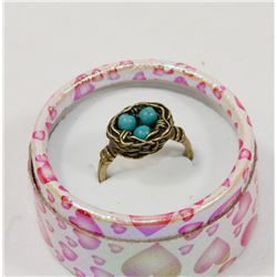 LOVE NEST TURQUOISE RING