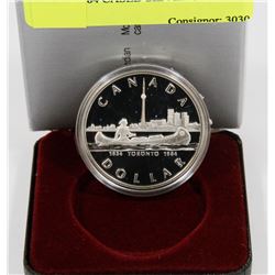PROOF 1984 CASED SILVER $1