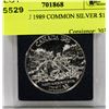 Image 1 : CASED BU 1989 COMMON SILVER $1
