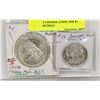 LOT OF 2 CANADA COINS 1958 $1 COIN, 1945 HALF