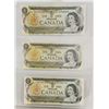 1973 LOT OF 3 CANADA $1 BILLS