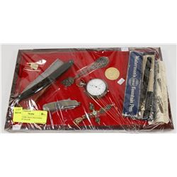 COLLECTORS TRAY INCLUDING STRAIGHT RAZOR