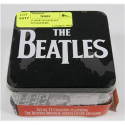 SET OF 13 NEW IN PACKAGE BEATLES COASTERS