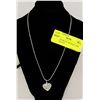 Image 1 : LADIES 3D HEART PENDANT AND NECKLACE SET