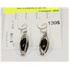 Image 1 : STERLING ELLE W/ BLACK GEMSTONE EARRINGS ($139)