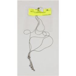 KNOT AND DROP NECKLACE