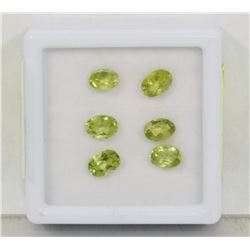 #10- NATURAL GREEN PERIDOT GEMSTONES 5.5CT
