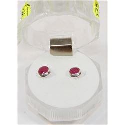 #21-NATURAL RUBY STUD EARRINGS