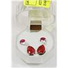 Image 1 : #27-NATURAL RED RUBY DANGLING EARRINGS