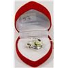 Image 1 : #53-GREEN CZ RING SIZE  FREE SIZE
