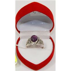 #57-NATURAL AMETHYST RING SIZE 8