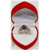 Image 1 : #57-NATURAL AMETHYST RING SIZE 8