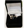 Image 1 : NEW STERLING 925 SILVER ONYX SIZE 7 RING.