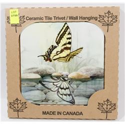 MADE IN CANADA 6" X 6" CERAMIC TILE/ WALL HANGING