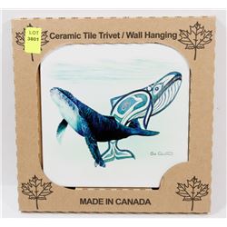 MADE IN CANADA 6" X 6" CERAMIC TILE/ WALL HANGING