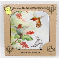 MADE IN CANADA 6" X 6" CERAMIC TILE/ WALL HANGING