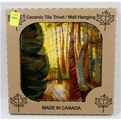 MADE IN CANADA 6" X 6" CERAMIC TILE/ WALL HANGING