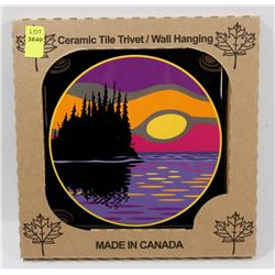 MADE IN CANADA 6" X 6" CERAMIC TILE/ WALL HANGING