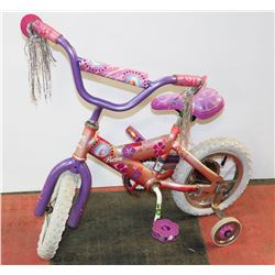 BARBIE BICYCLE WITH TRAINING WHEELS