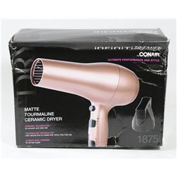 CONAIR INFINITI PREMIER CERAMIC HAIR DRYER, MATTE
