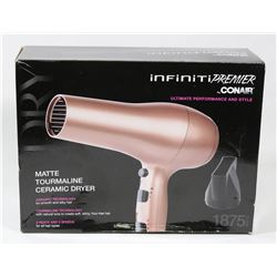 CONAIR INFINITI PREMIER CERAMIC HAIR DRYER, MATTE
