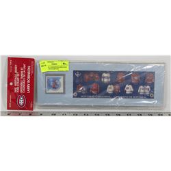 MONTREAL CANADIENS HERITAGE JERSEY AND STAMP SET