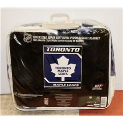 NEW! "TORONTO MAPLE LEAFS " LUXURY PLUSH BLANKET