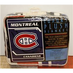 NEW! "MONTREAL" LUXURY PLUSH BLANKET (QUEEN)