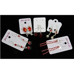 NEW! 5 PAIRS OF DESIGNER FASHION EARRINGS