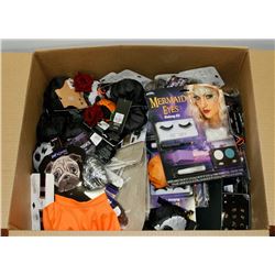 LARGE BOX OF ASSORTED HALLOWEEN ACCESSORIES