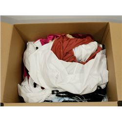 LARGE BOX OF ASSORTED CLOTHING