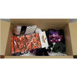 LARGE BOX OF ASSORTED HALLOWEEN ACCESSORIES