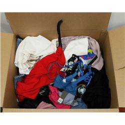 LARGE BOX OF ASSORTED CLOTHING