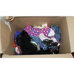 LARGE BOX OF ASSORTED CLOTHING