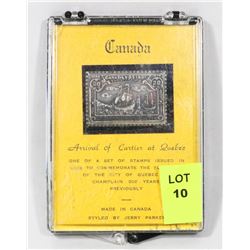 CANADIAN SILVER .999 ARRIVAL OF CARTIER AT QUEBEC